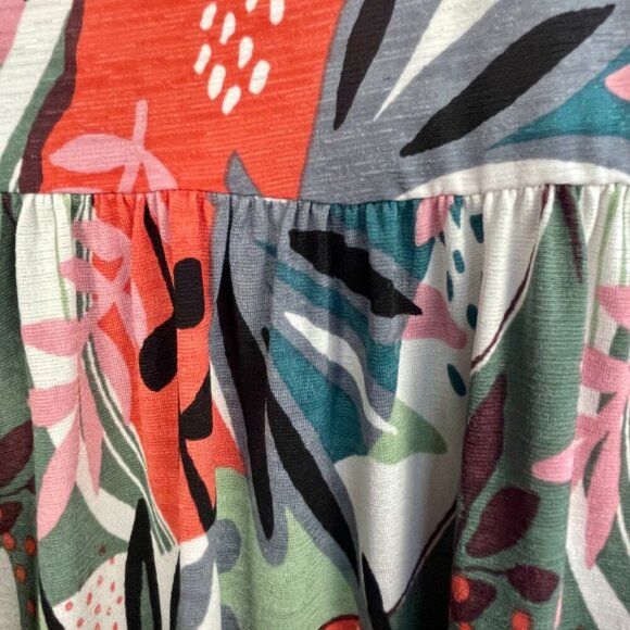 NWT Pullover Tropical Print Haute Destination Dress Size 2XL Stretchy Packable - Picture 9 of 15